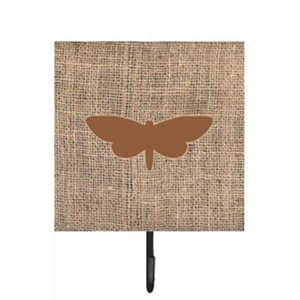 Carolines Treasures Moth Burlap and Brown Leash Or Key Holder BB1059-BL-BN-SH4 - main